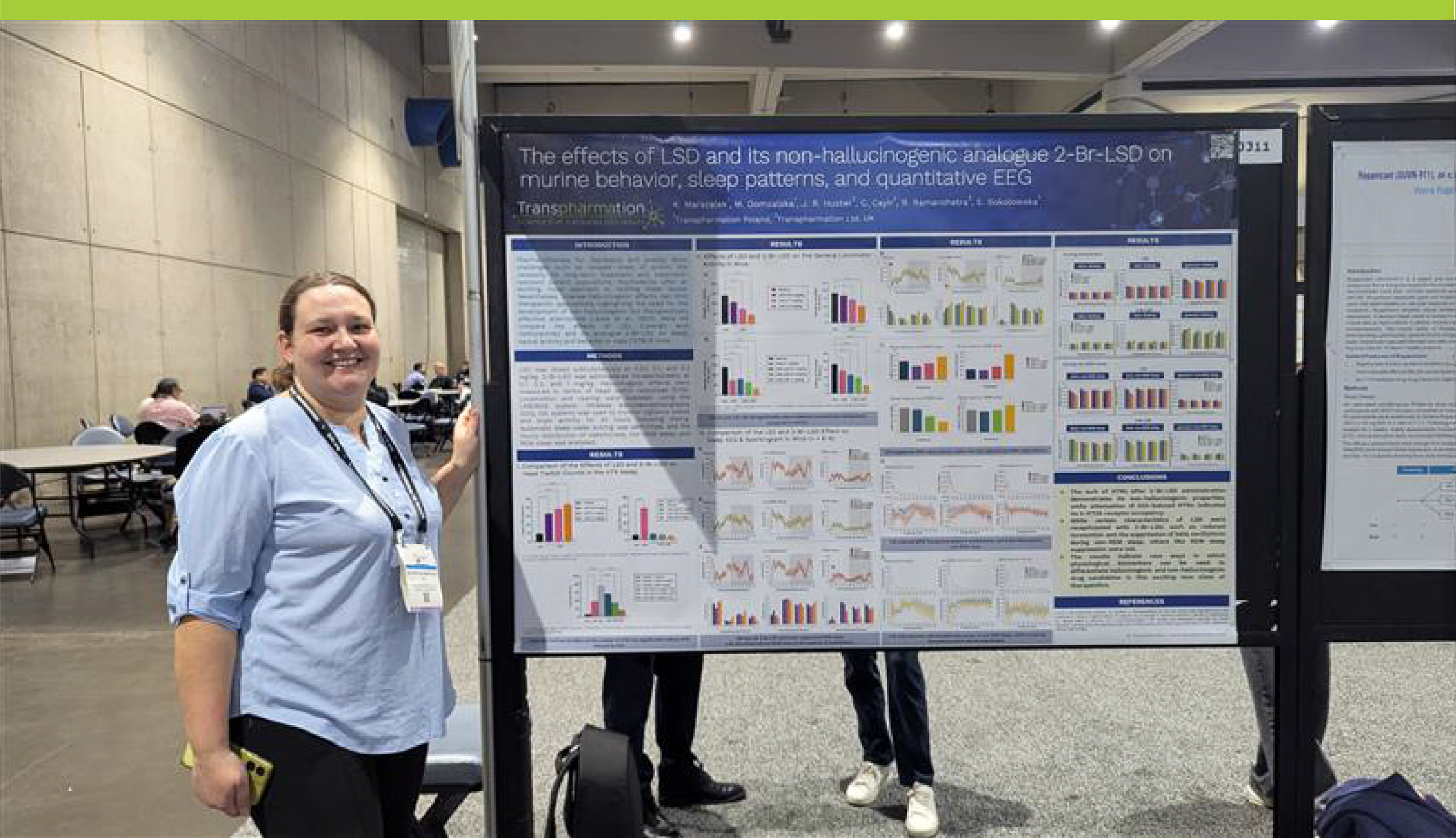 Kat and her SFN Poster on LSD